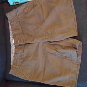 LEE WOMEN'S [SIZE: 16-MEDIUM] OLIVE GREEN JUST BELOW THE WAIST SHORTS